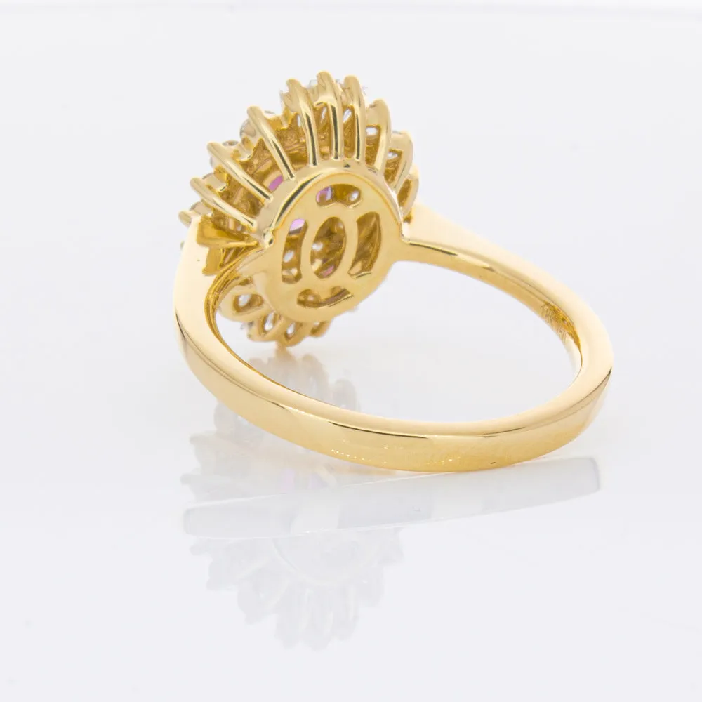 18ct Yellow Gold .54ct Ruby & Diamond Kira Ring