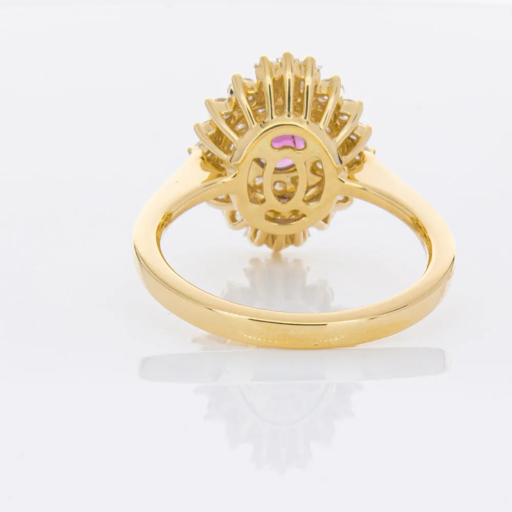 18ct Yellow Gold .54ct Ruby & Diamond Kira Ring