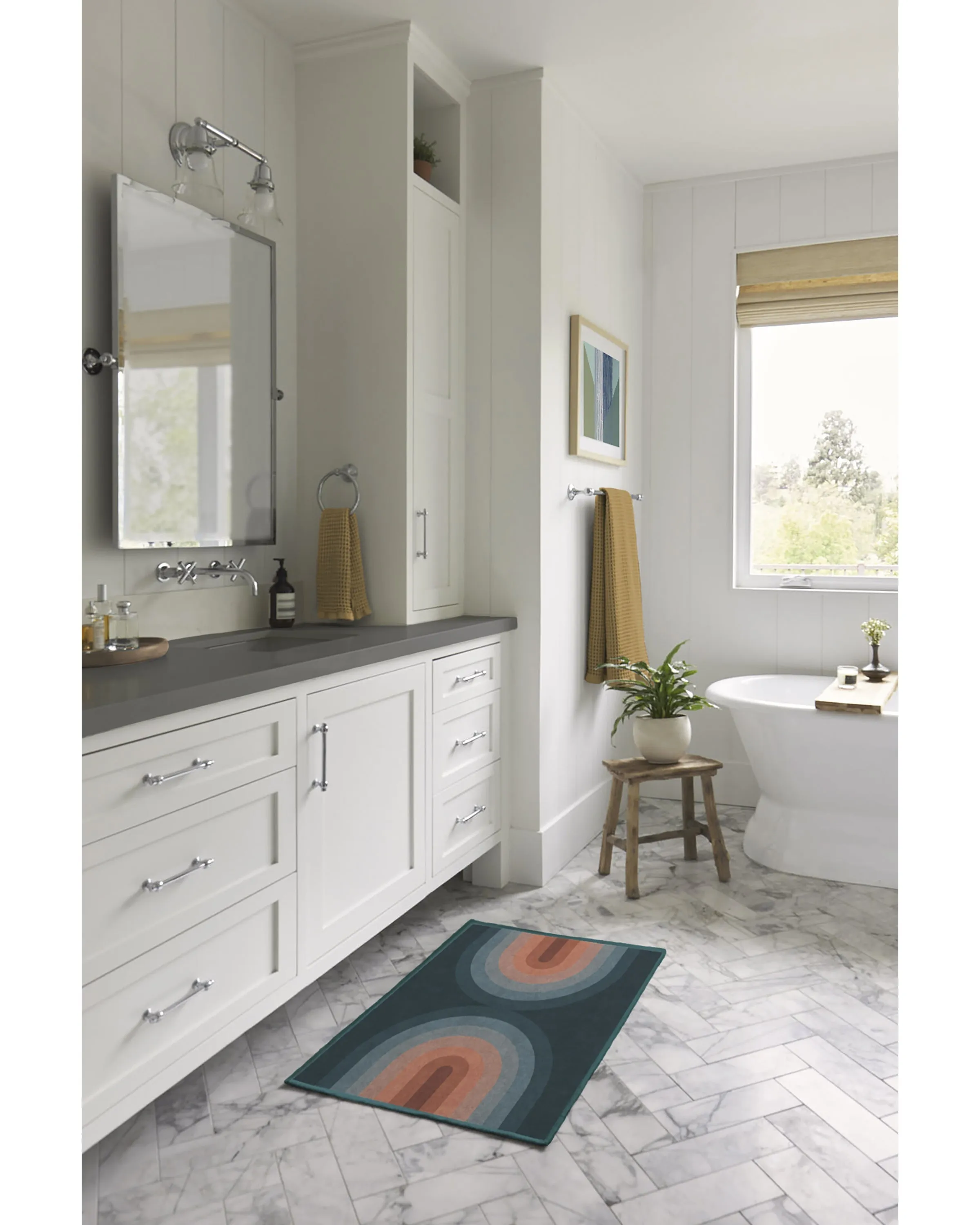 Absida Teal Rug
