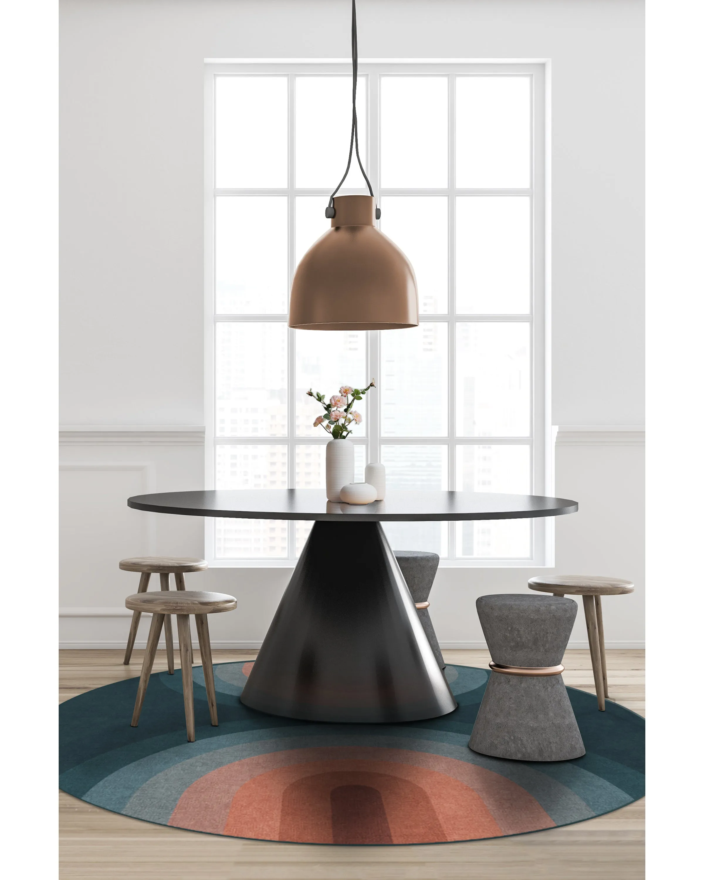 Absida Teal Rug