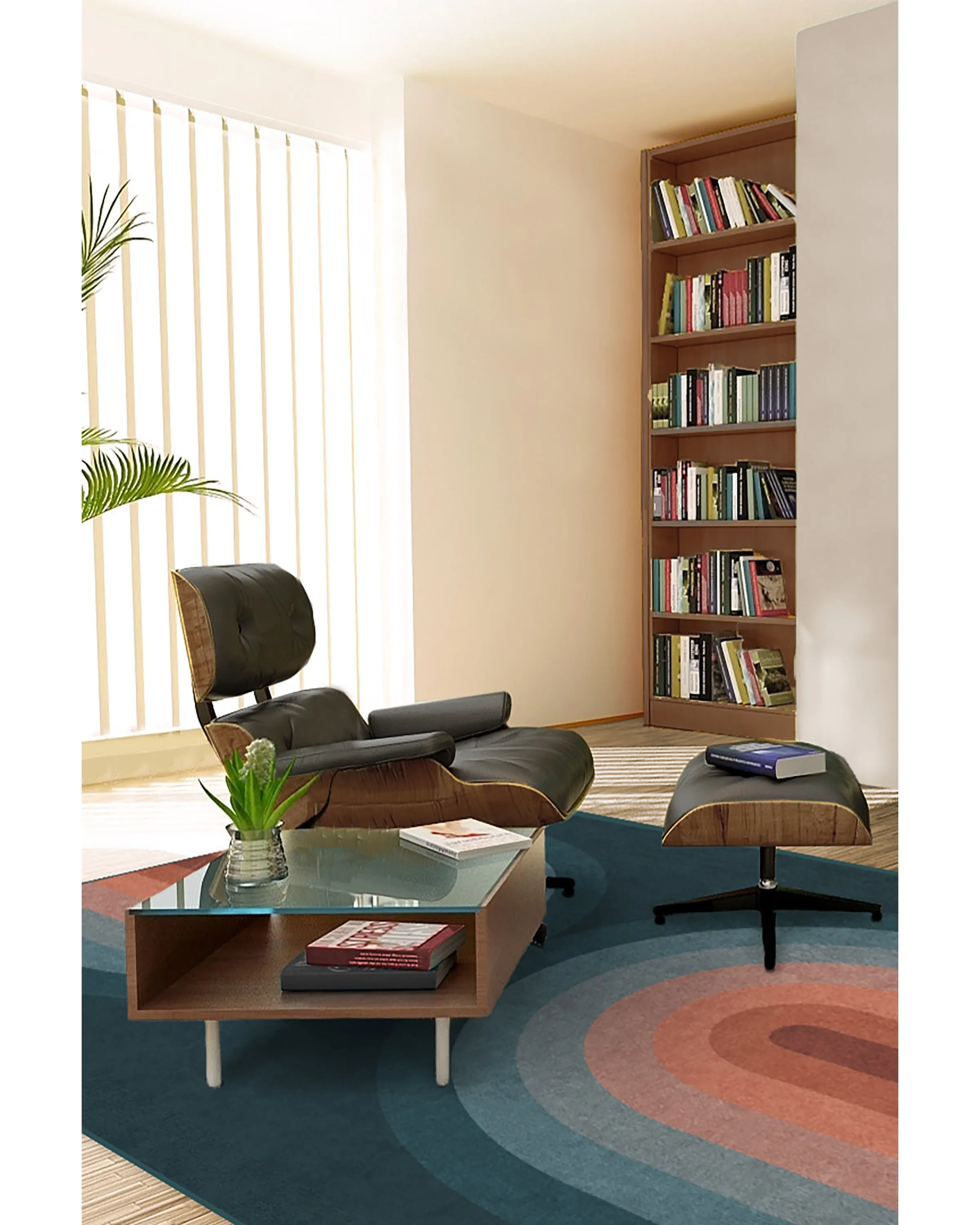 Absida Teal Rug