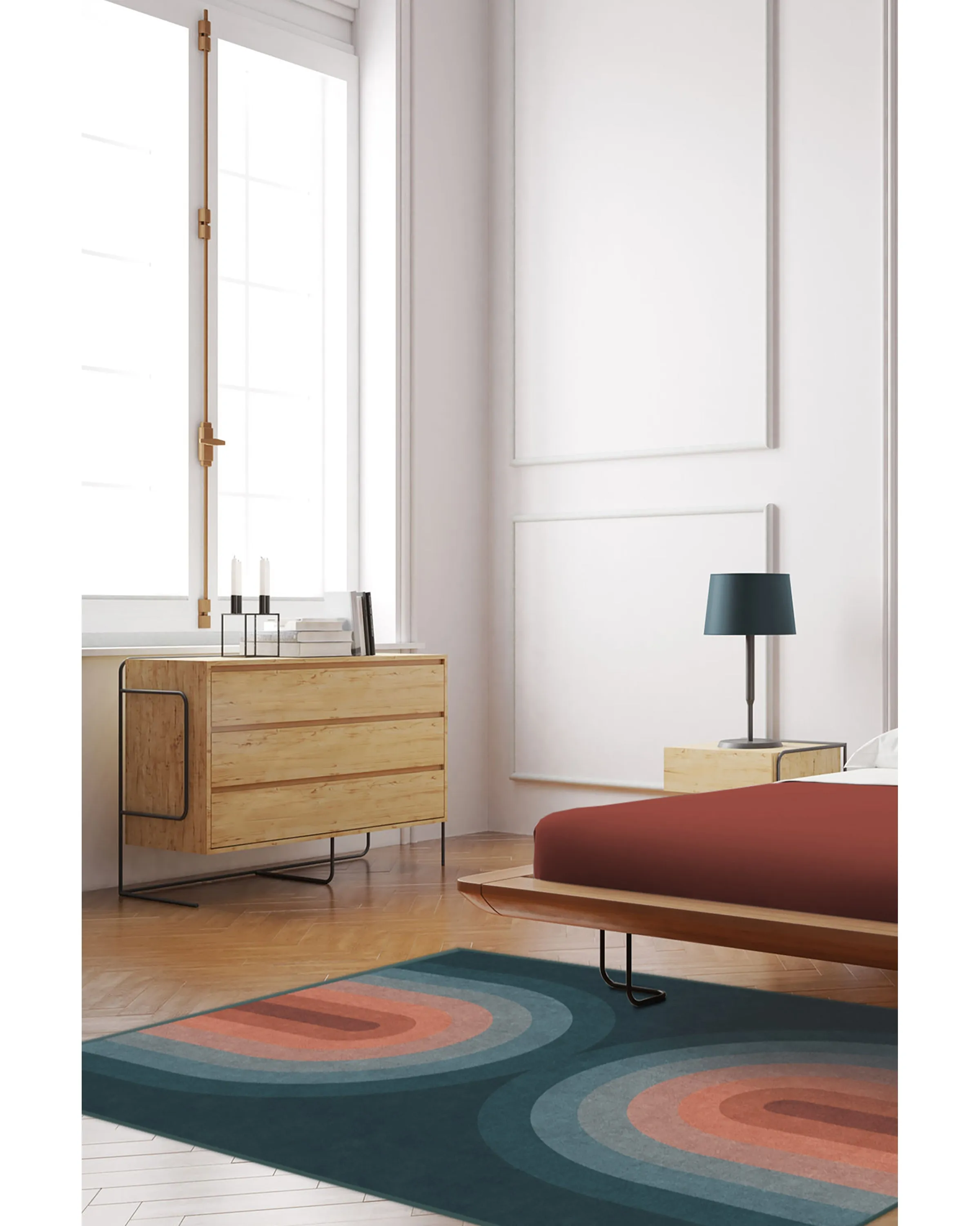 Absida Teal Rug