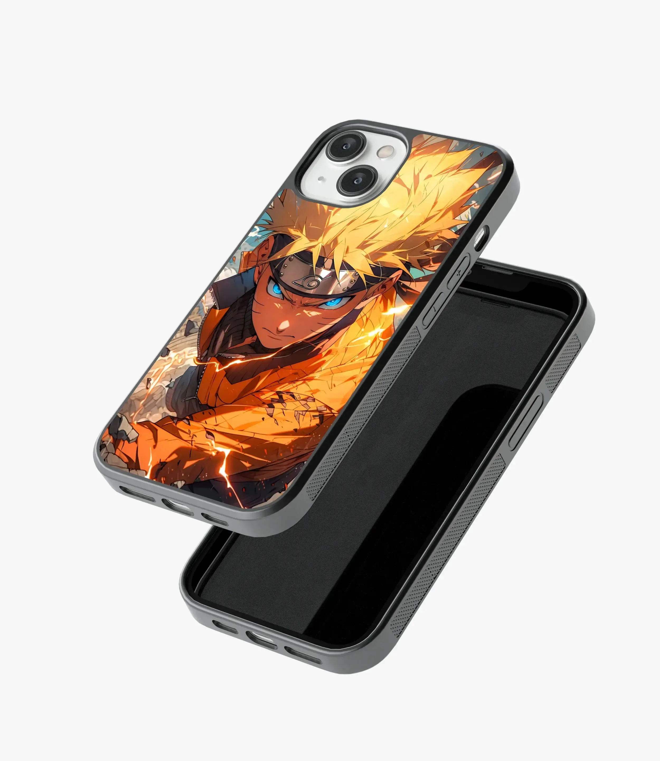 Angry Naruto Glass Phone Case
