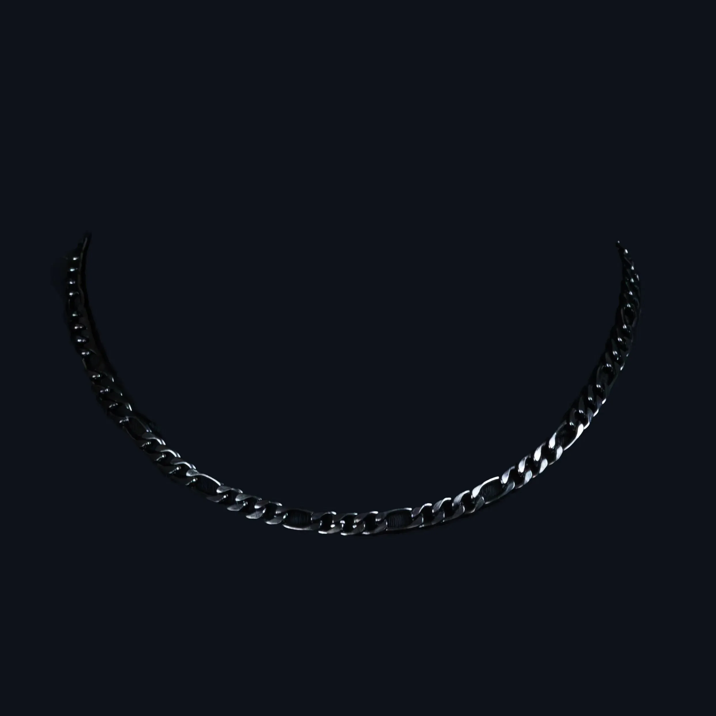 Benjamin Black Figaro Chain Necklace