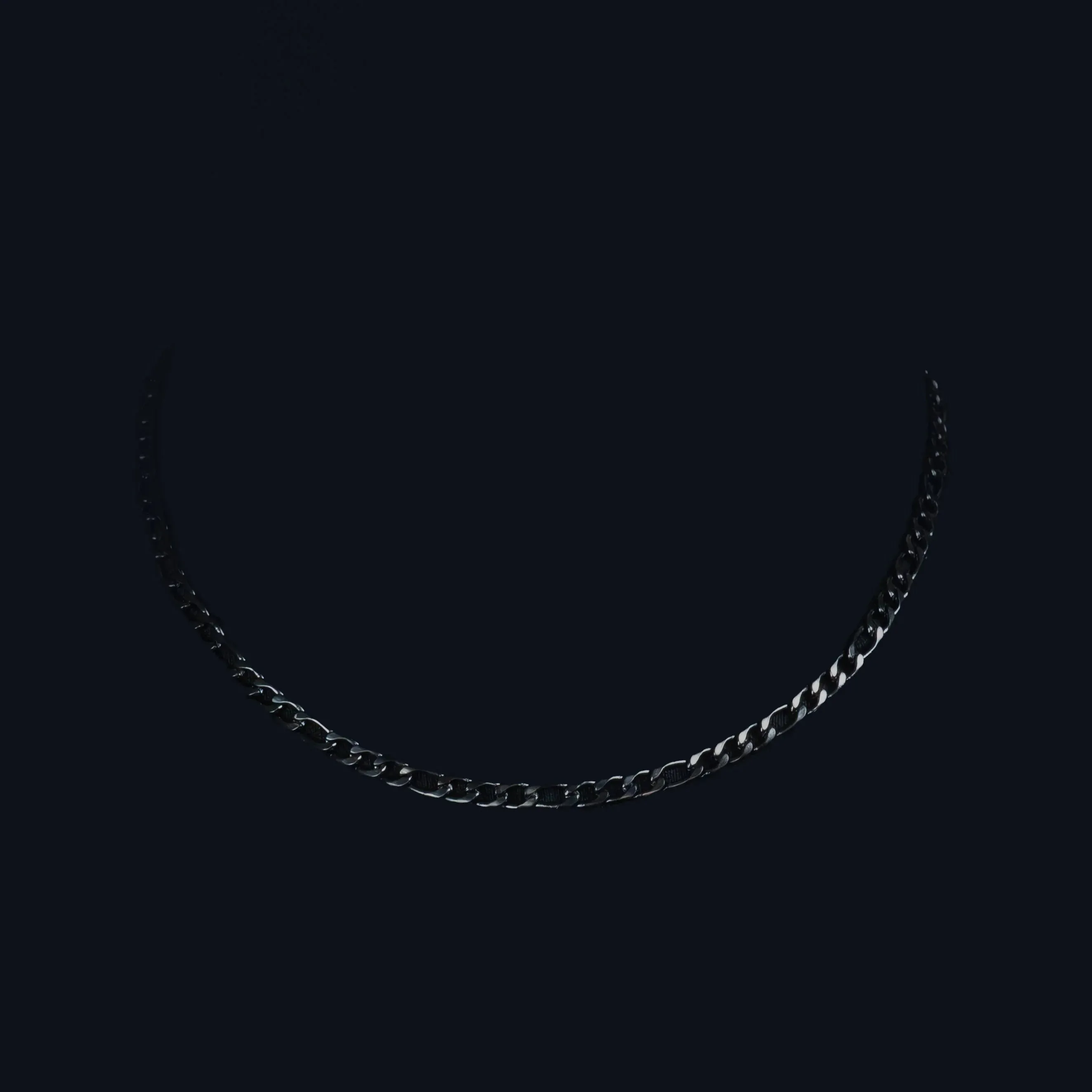 Benjamin Black Figaro Chain Necklace