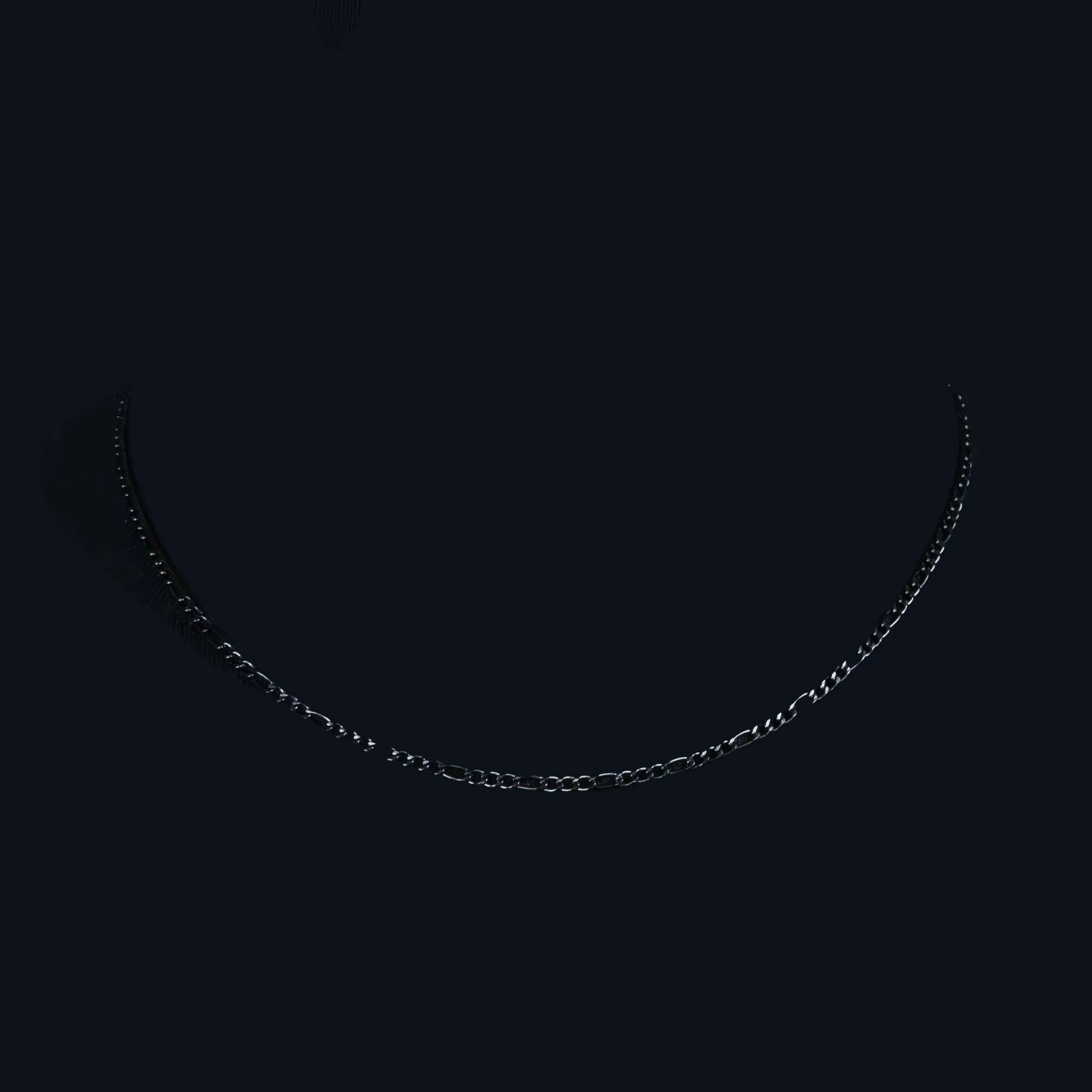Benjamin Black Figaro Chain Necklace