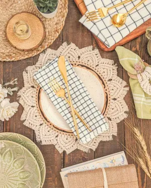 Bohemian Cotton Table Placemat | 12 x 12 inches | 0.4 kg
