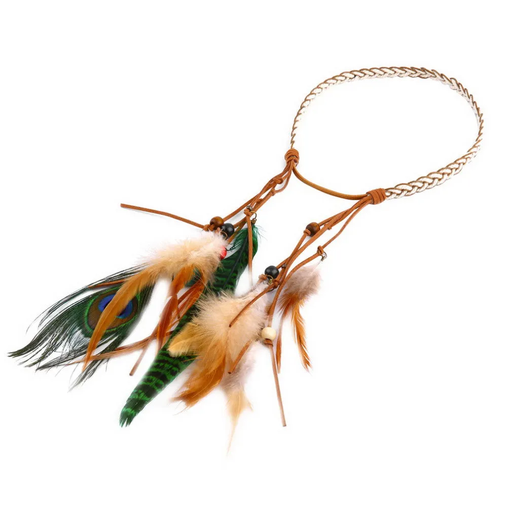 Boho Feather Headband