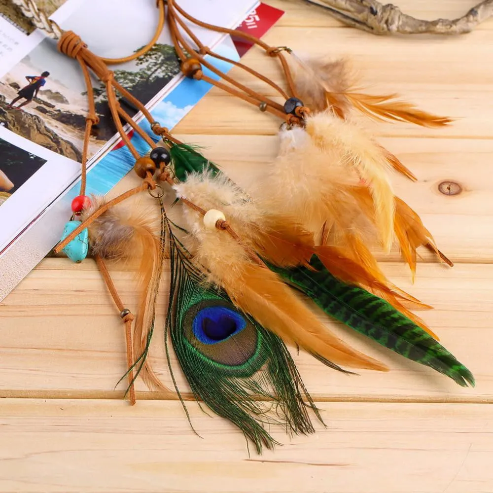 Boho Feather Headband