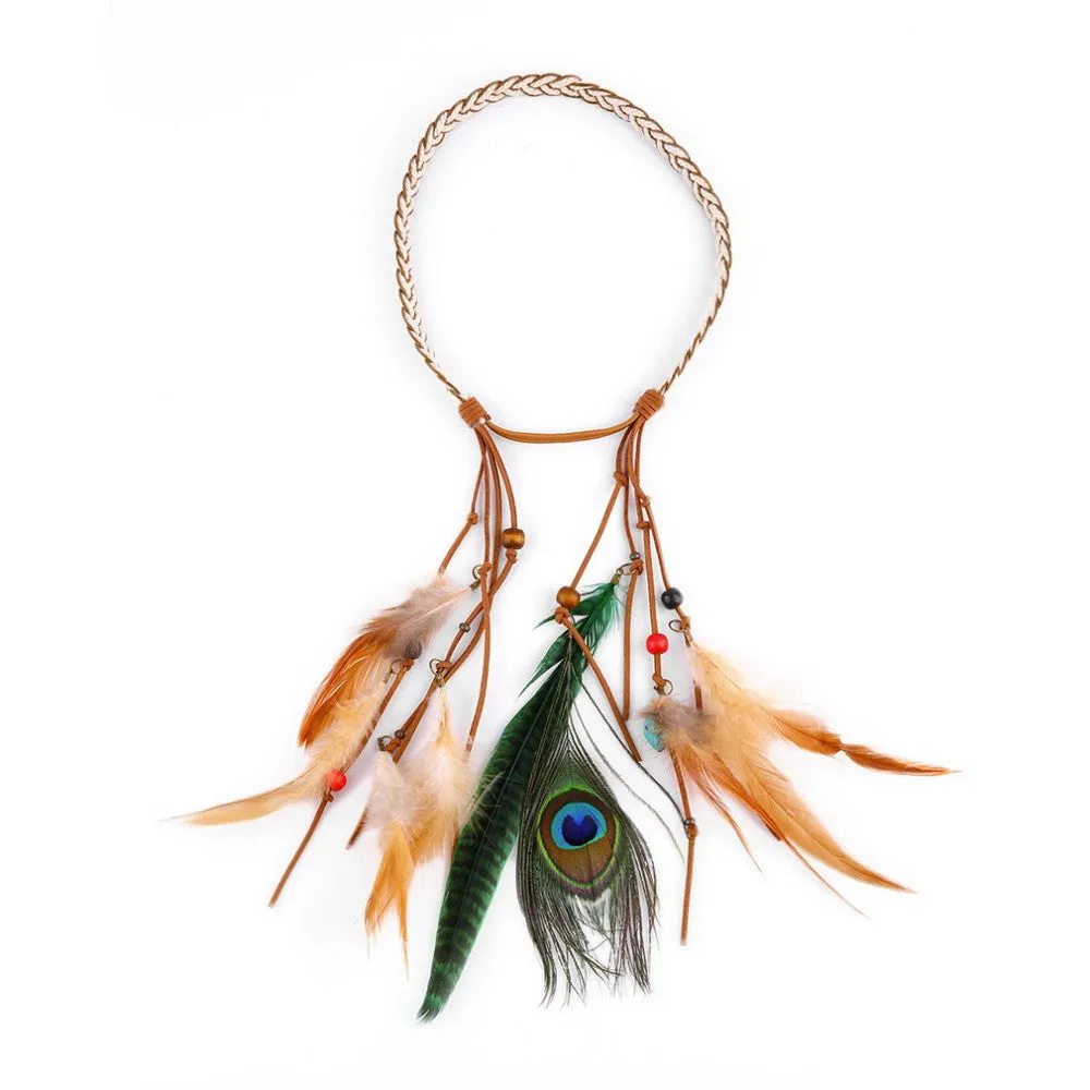 Boho Feather Headband