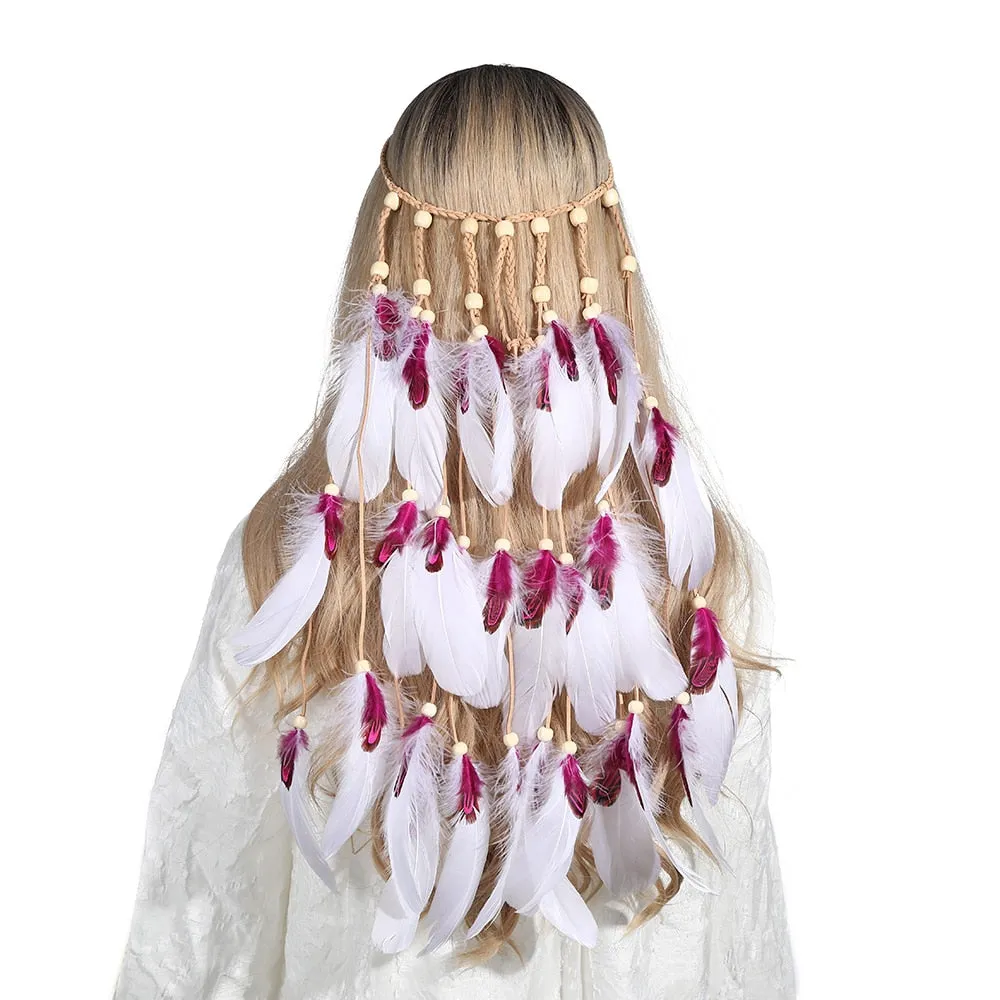 Boho Feather Headbands