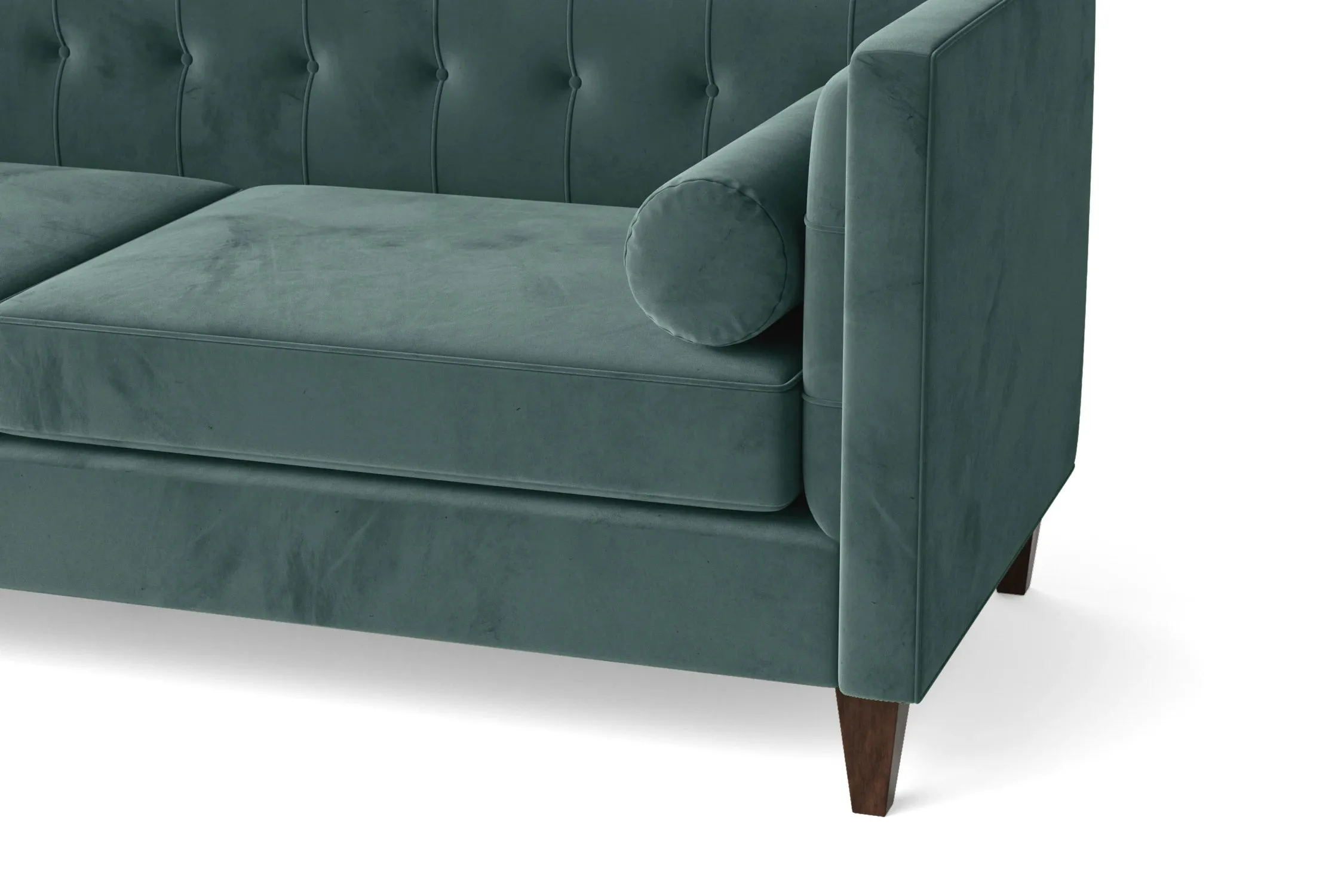 Brescia 4 Seater Sofa Teal Velvet