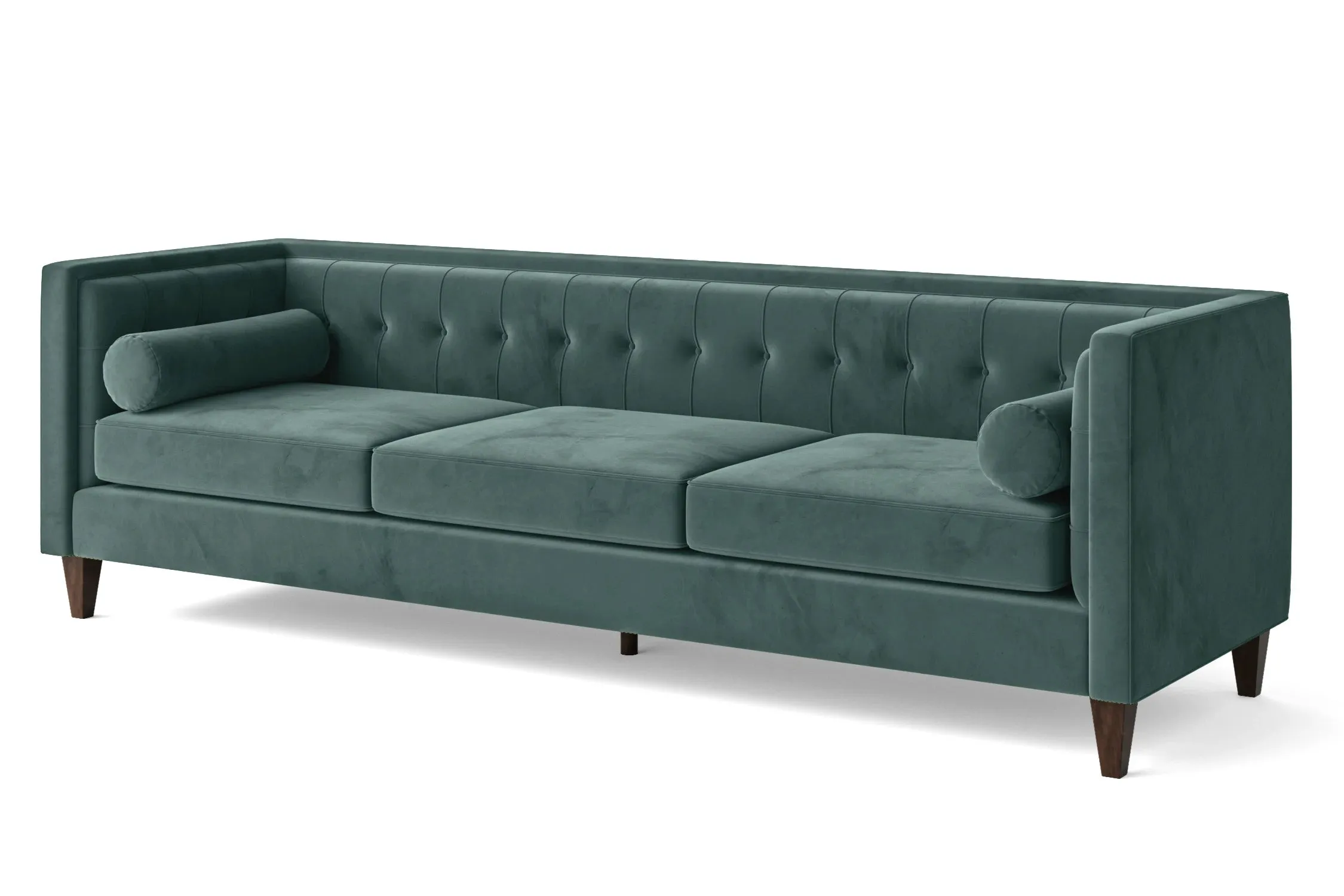 Brescia 4 Seater Sofa Teal Velvet