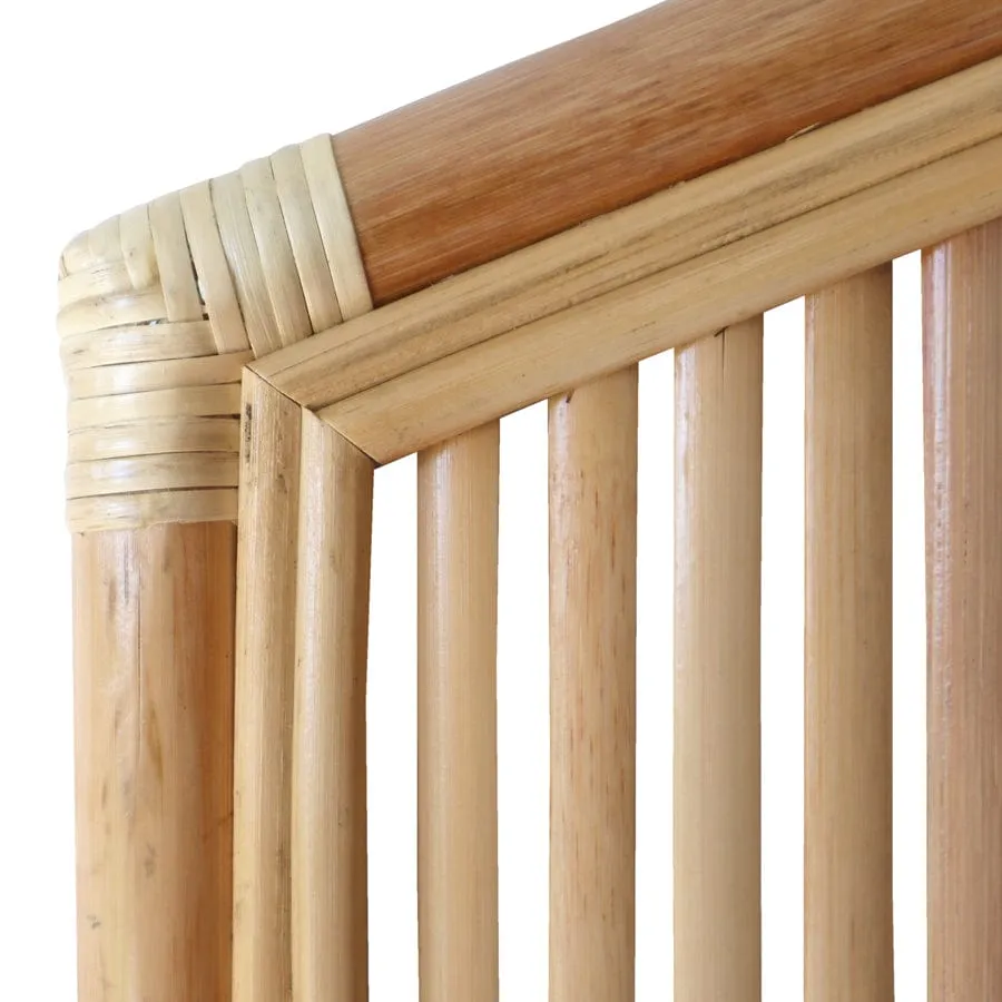 Byron Rattan Bedhead Double Size Natural