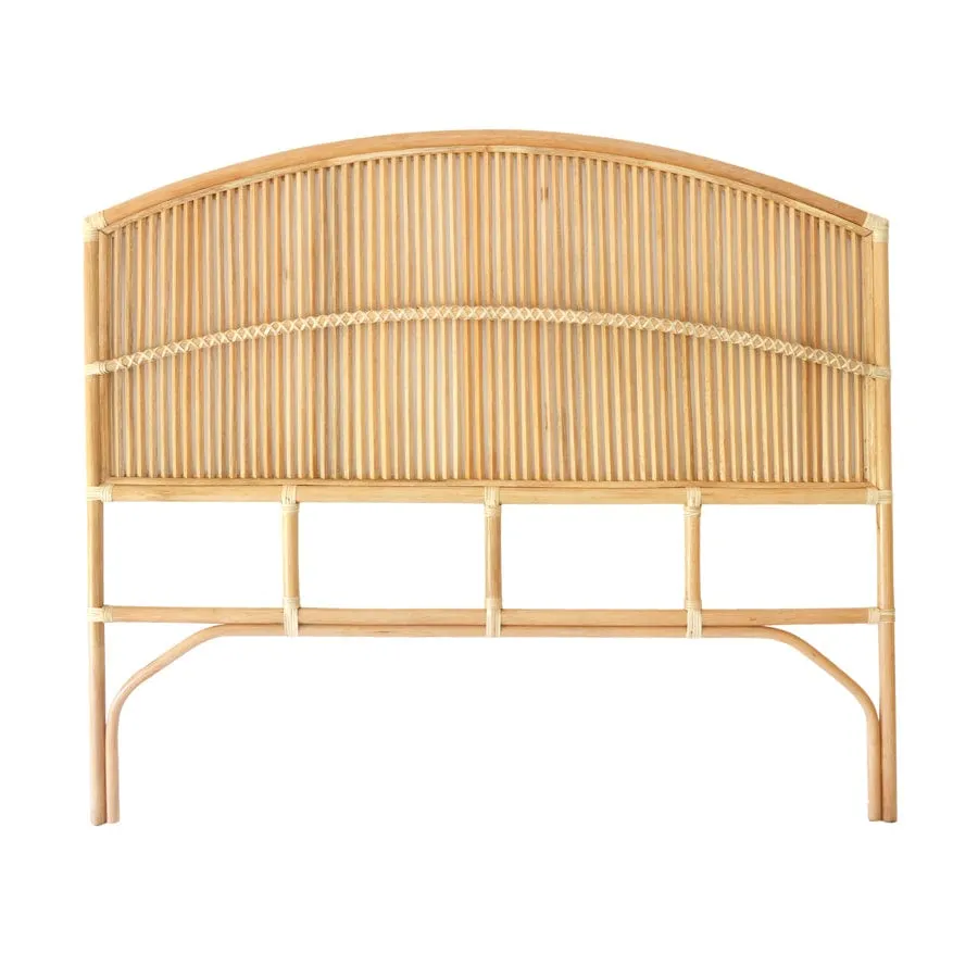 Byron Rattan Bedhead Double Size Natural
