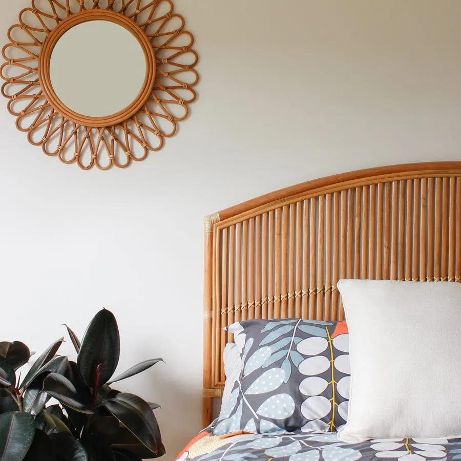 Byron Rattan Bedhead Double Size Natural