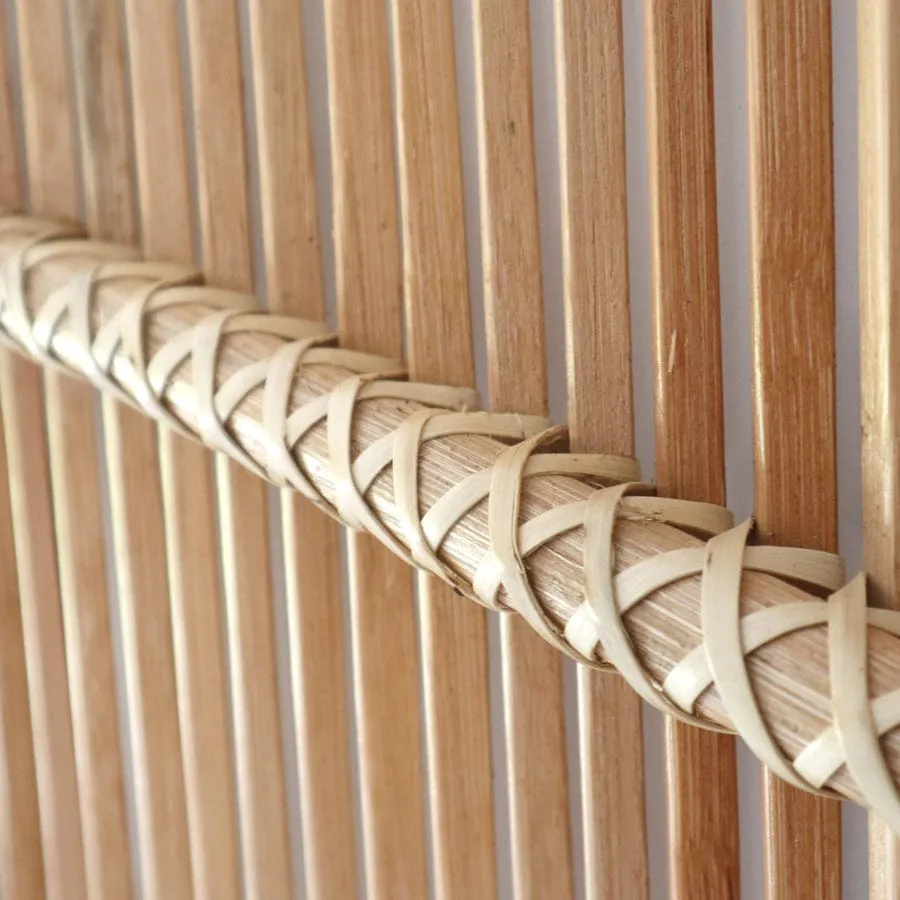 Byron Rattan Bedhead Double Size Natural