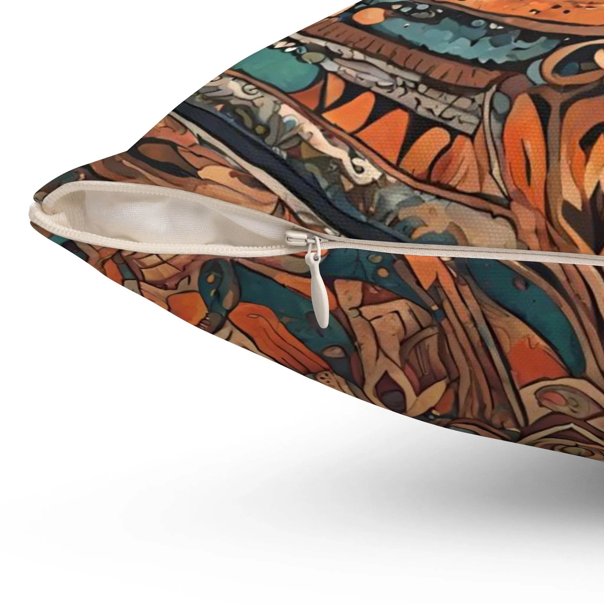 Chic Boho Throw Pillow: Eclectic Style