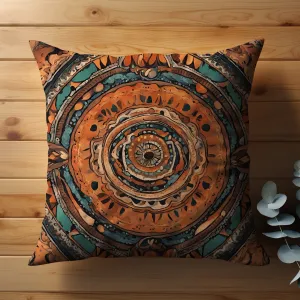 Chic Boho Throw Pillow: Eclectic Style
