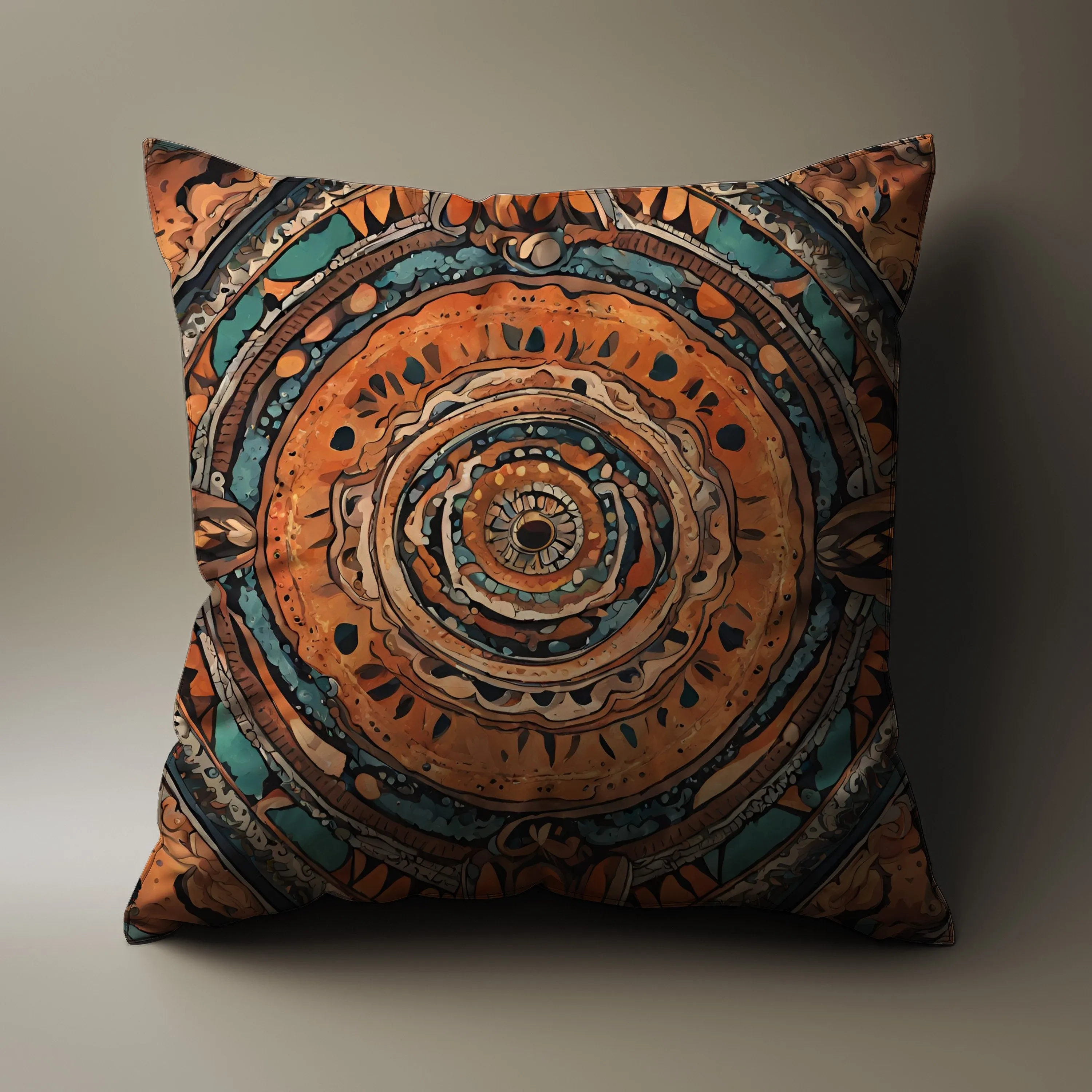 Chic Boho Throw Pillow: Eclectic Style