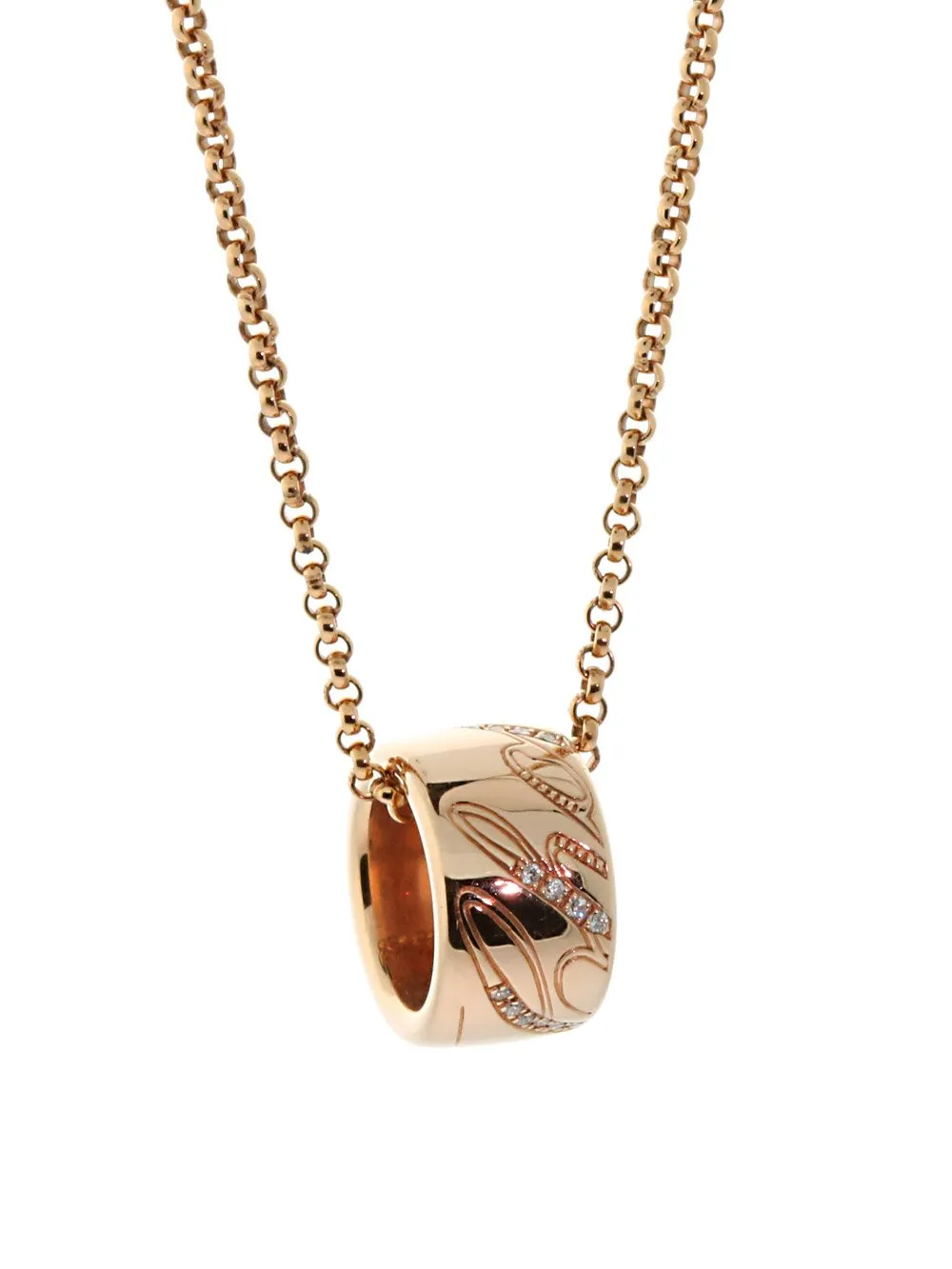 Chopard Chopardissimo Rose Gold Diamond Necklace 796580-5003