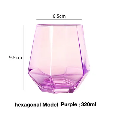 Clear glass cup whiskey glass