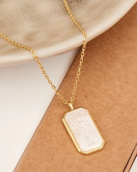Evil Eye Gold Pendant Necklace