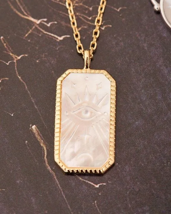 Evil Eye Gold Pendant Necklace