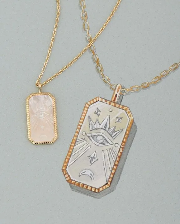 Evil Eye Gold Pendant Necklace