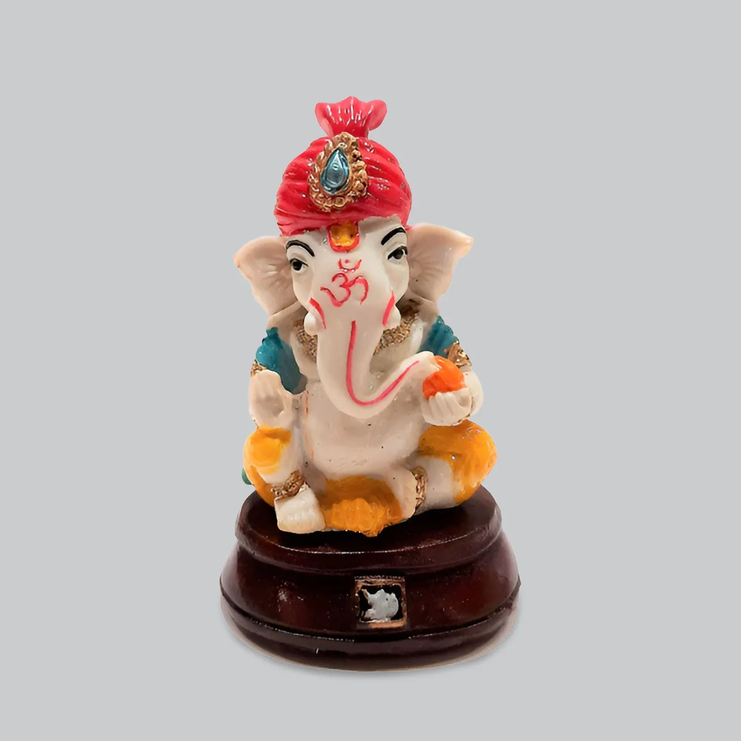 Ganesha in Resin 3.5 in x 3 in