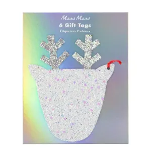 Gift/Name Tags - Glitter Reindeer