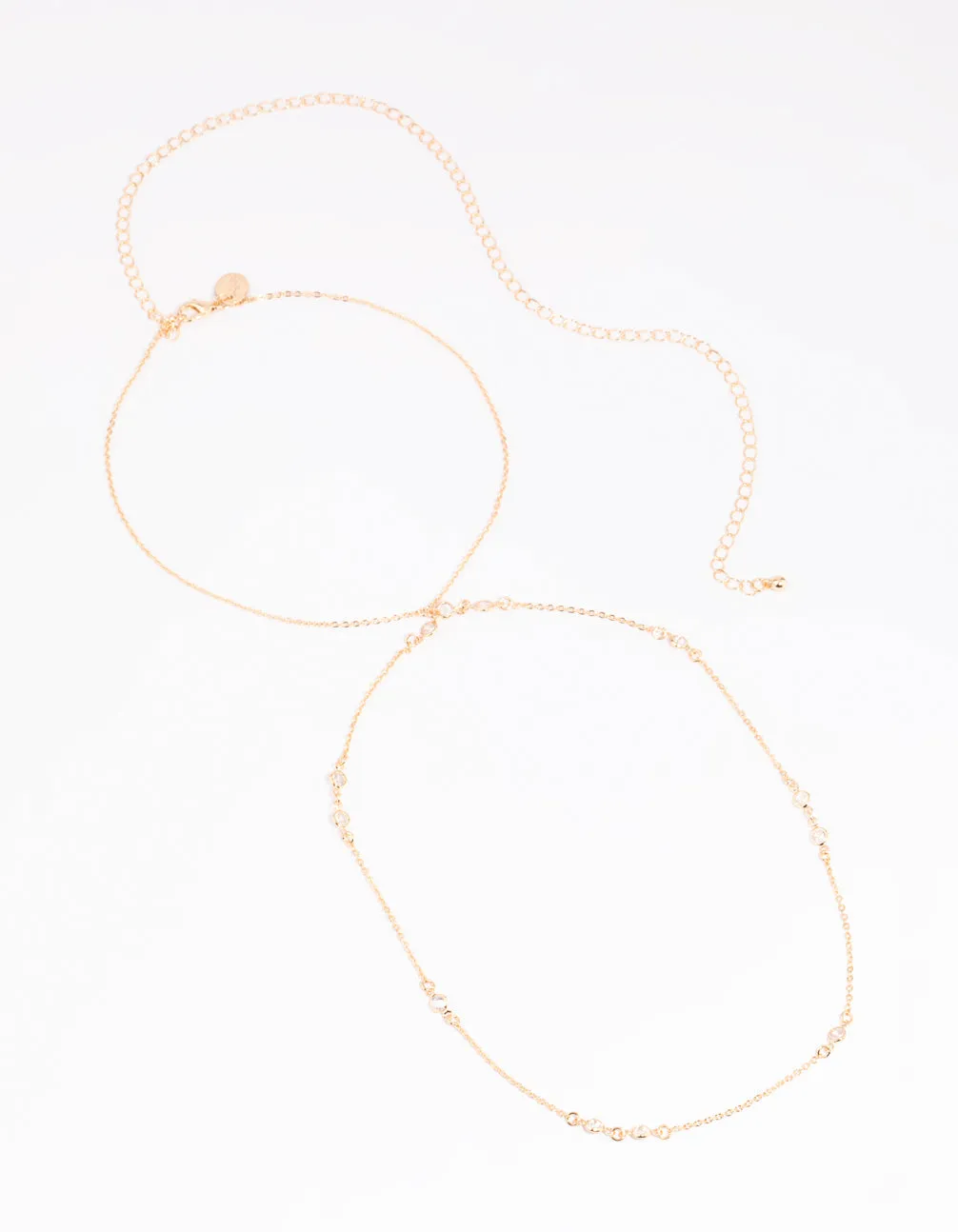 Gold Cubic Zirconia Waist Chain