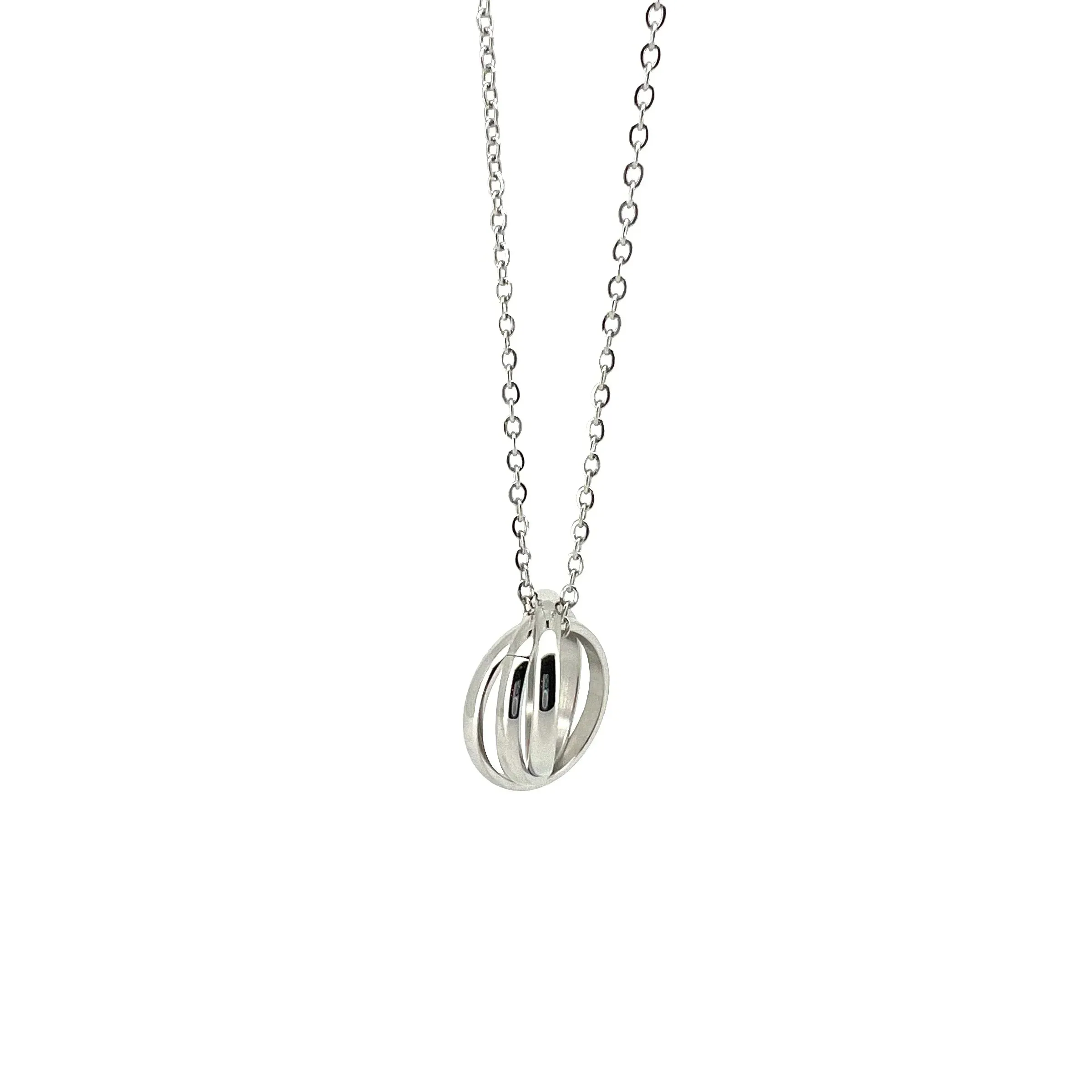 Homero Interlock Pendant with Chain Necklace