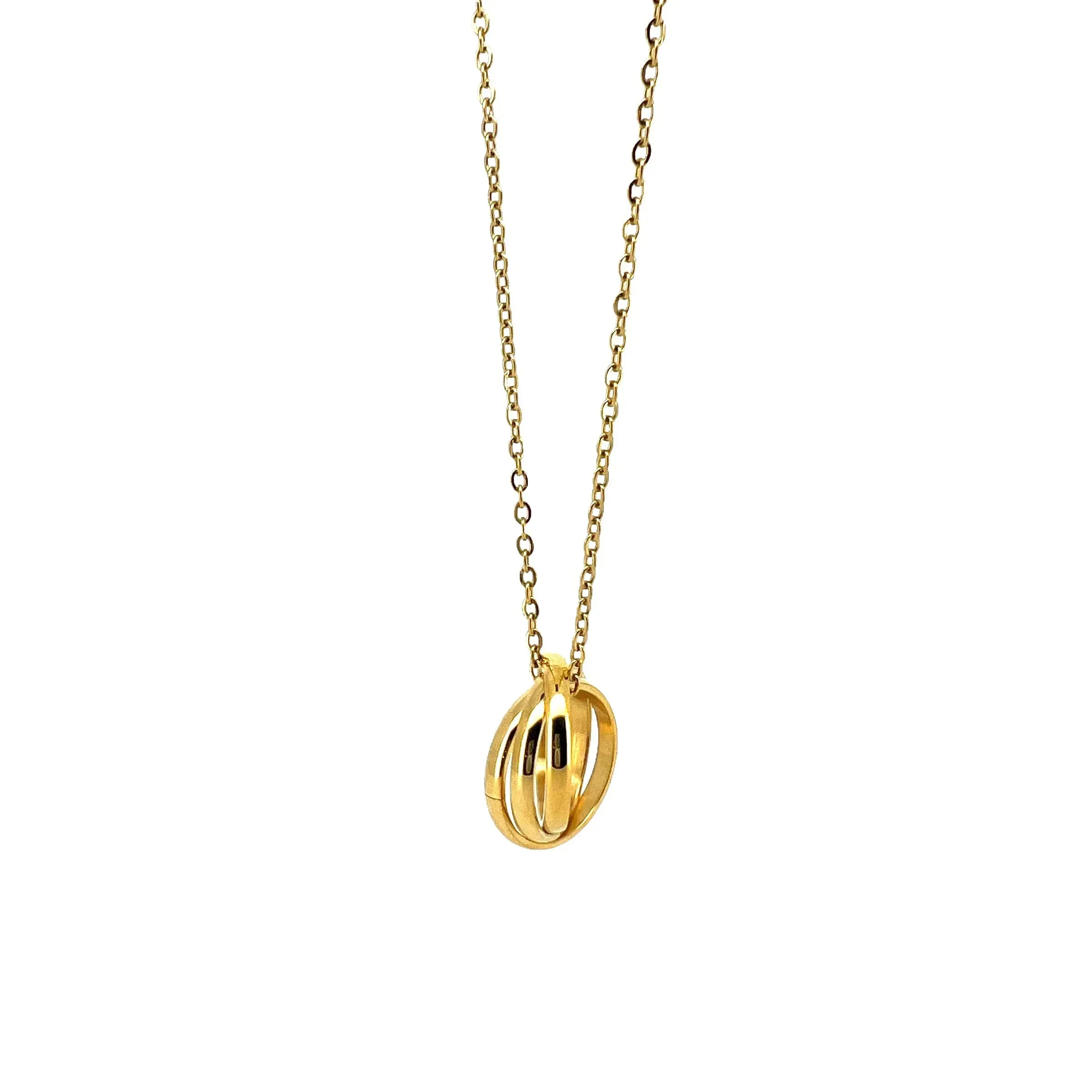 Homero Interlock Pendant with Chain Necklace