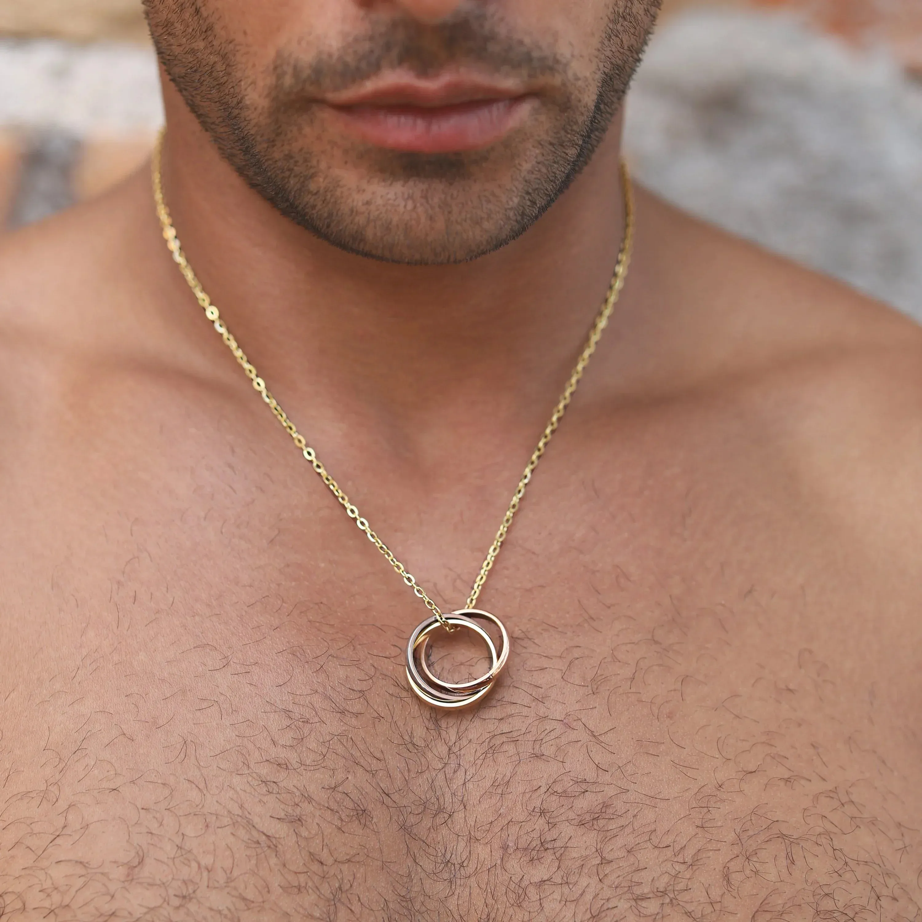 Homero Interlock Pendant with Chain Necklace