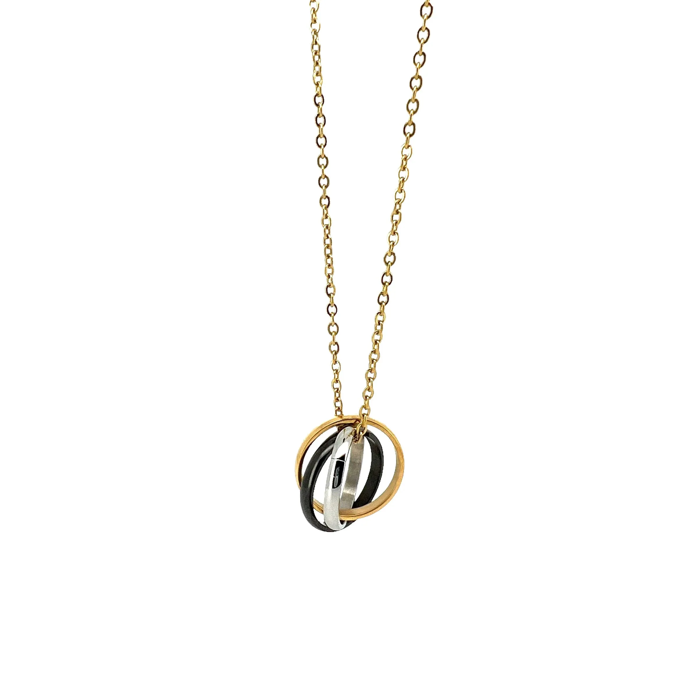 Homero Interlock Pendant with Chain Necklace