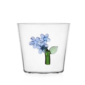 Ichendorf Botanica tumbler light blue flower by Alessandra Baldereschi