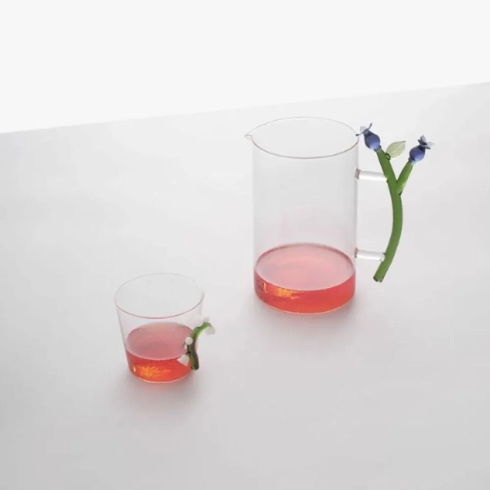 Ichendorf Botanica tumbler light blue flower by Alessandra Baldereschi