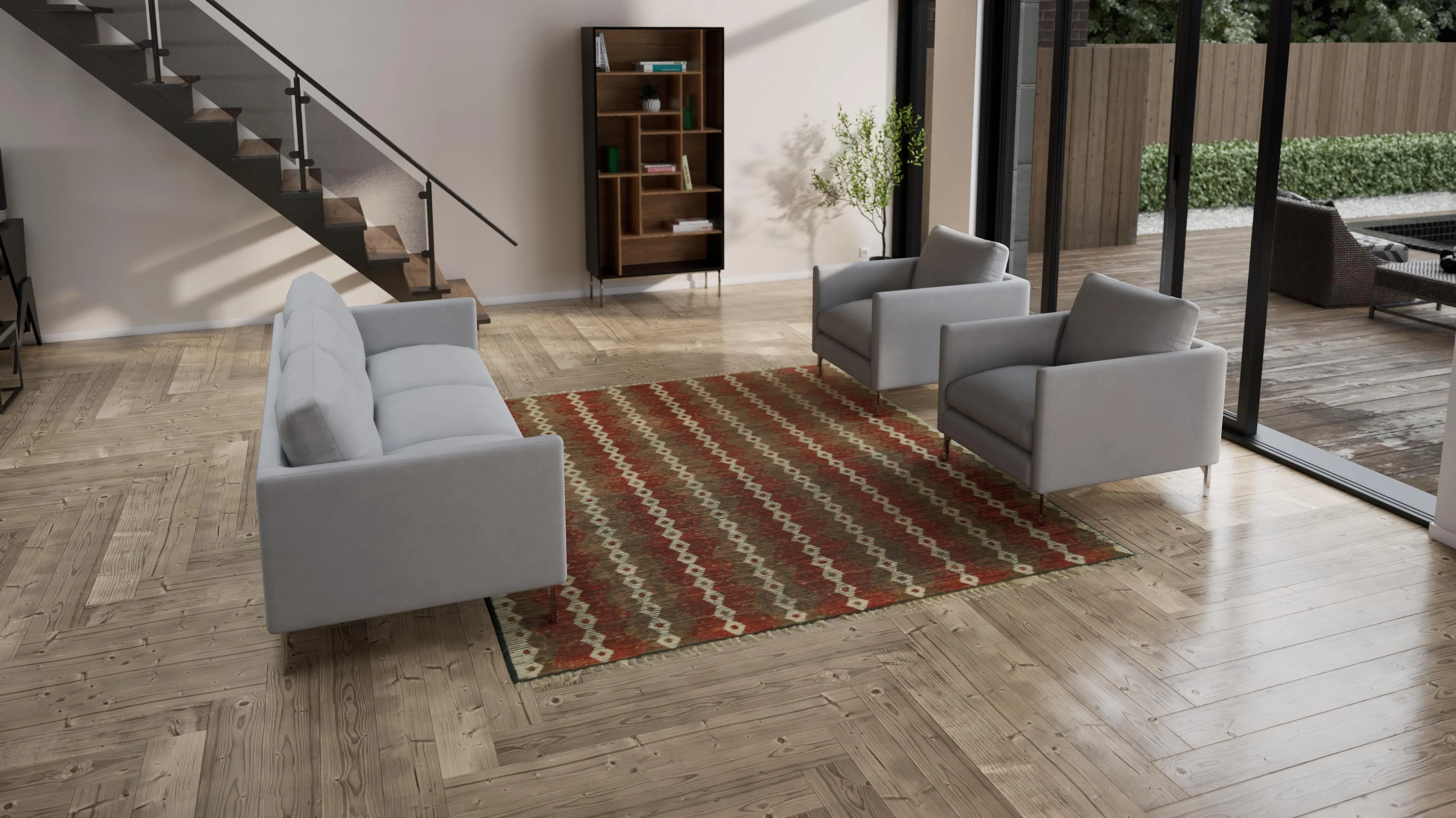 Multi Moroccan Wool Rug - 8'3" x 9'5"