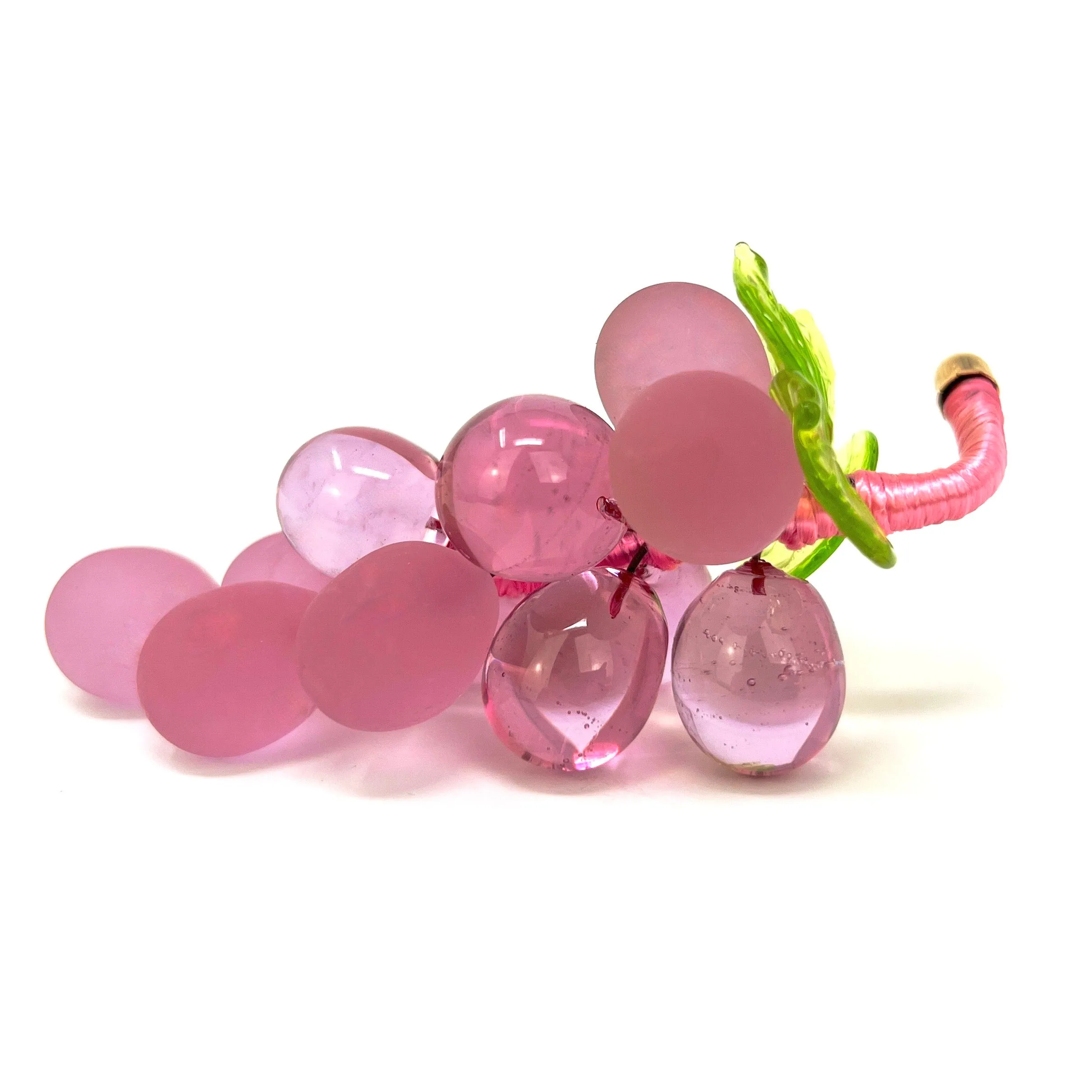 Murano Glass Solid Grape Cluster, Small, Multiple Colors, Made in Italy