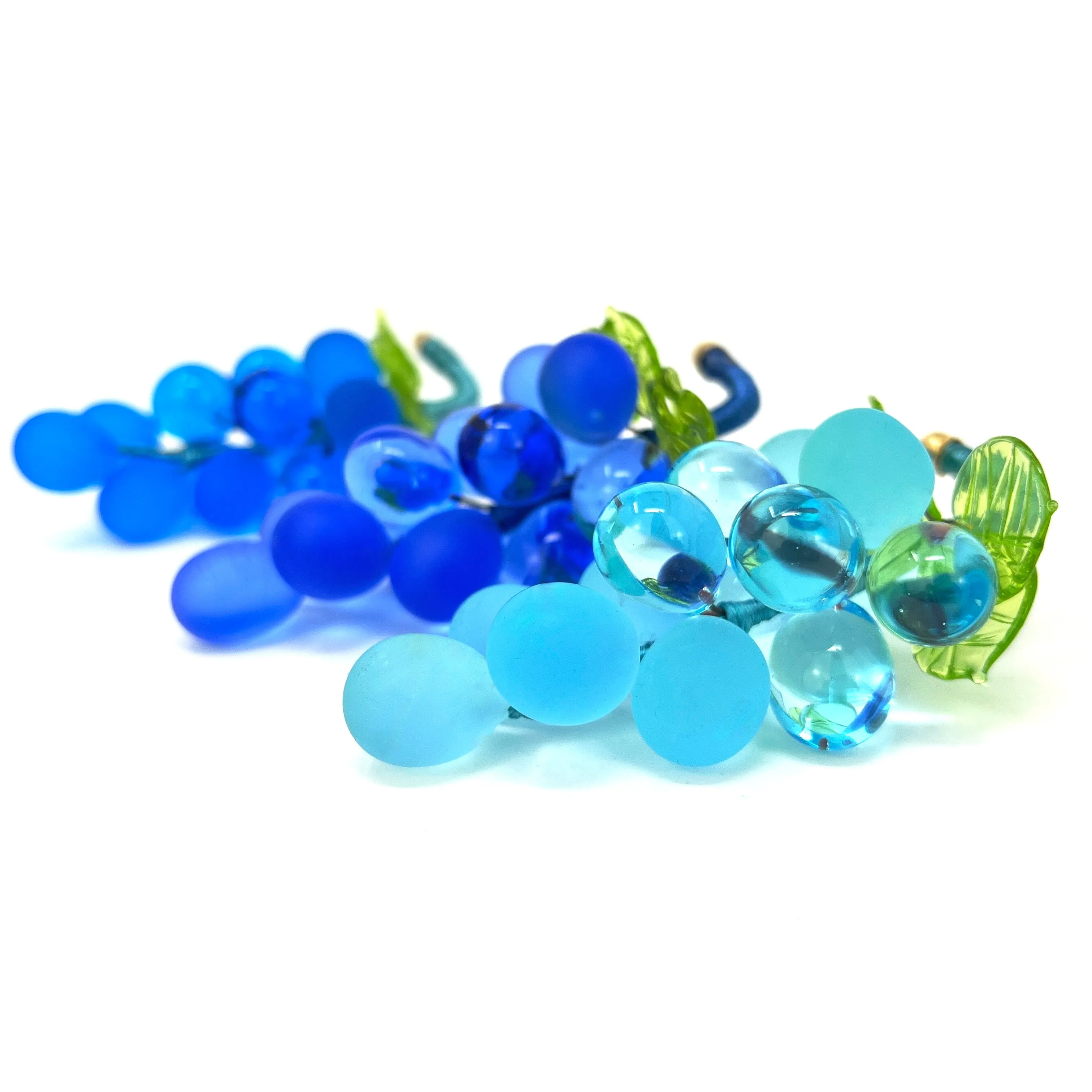 Murano Glass Solid Grape Cluster, Small, Multiple Colors, Made in Italy