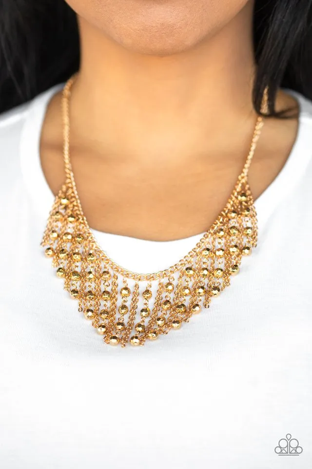 Paparazzi Necklace ~ Rebel Remix - Gold