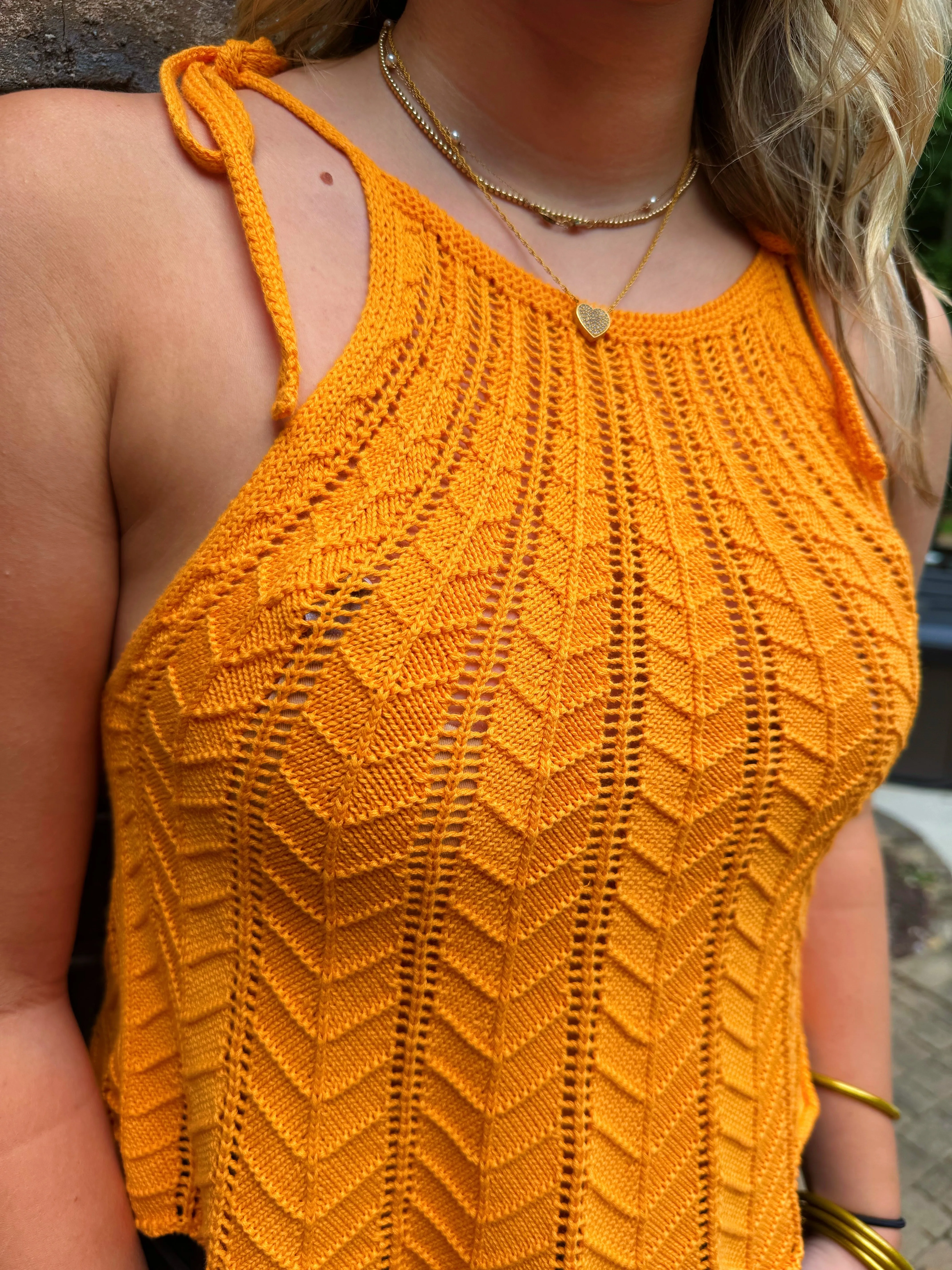 Poolside Tank- Orange