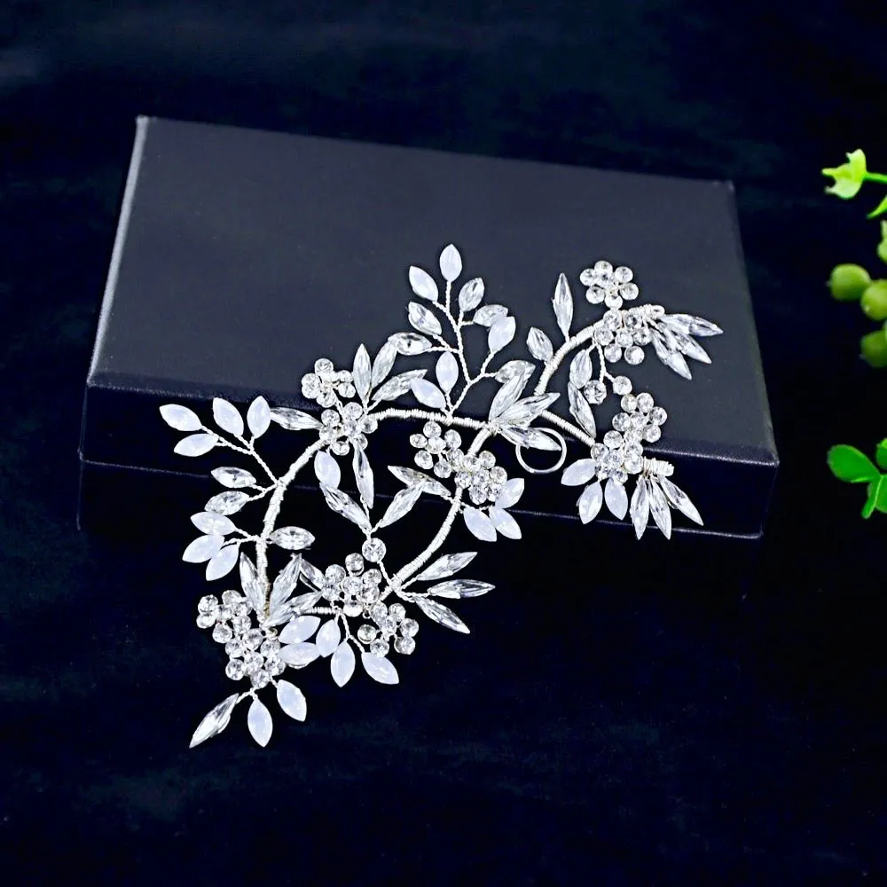 "Lora" -  Opal Bridal Hair Accessory