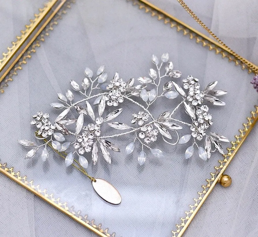 "Lora" -  Opal Bridal Hair Accessory