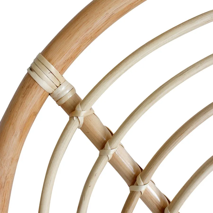 Rainbow Rattan Bedhead Double Size Natural
