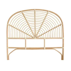 Rainbow Rattan Bedhead Double Size Natural