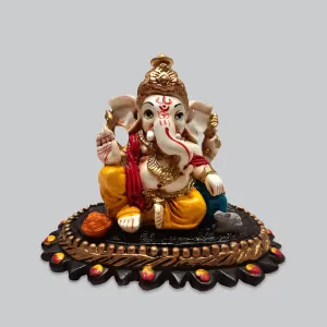 Resin Ganesha Small 3.75 in x 4.5 in