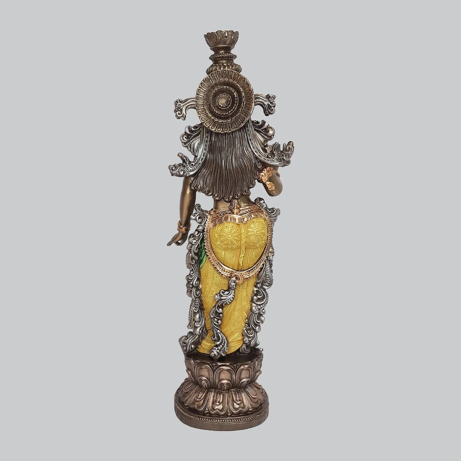Resin Radha Standing in Bronze Finish 14 in