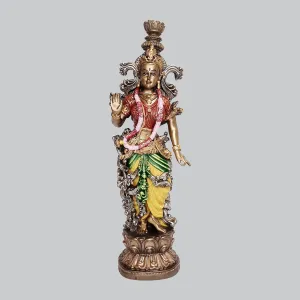 Resin Radha Standing in Bronze Finish 14 in